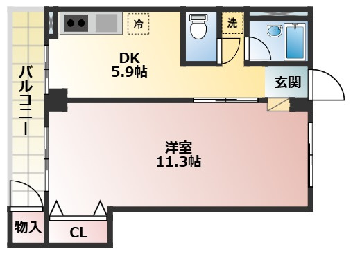 エターナルシティー公園　4号館の間取り