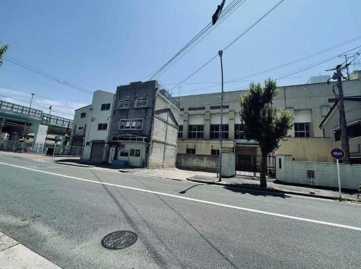 浪速区立葉　ロードサイド土地の前面道路含む現地写真