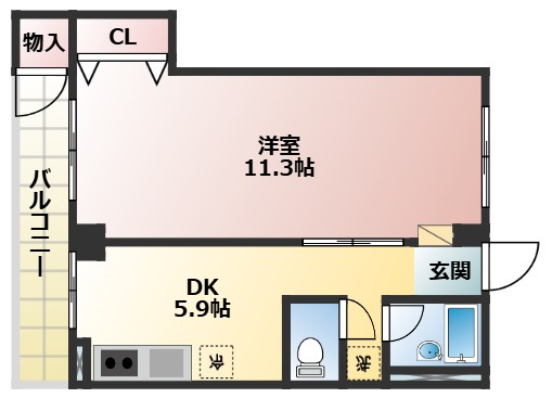 エターナルシティー公園　4号館の間取り