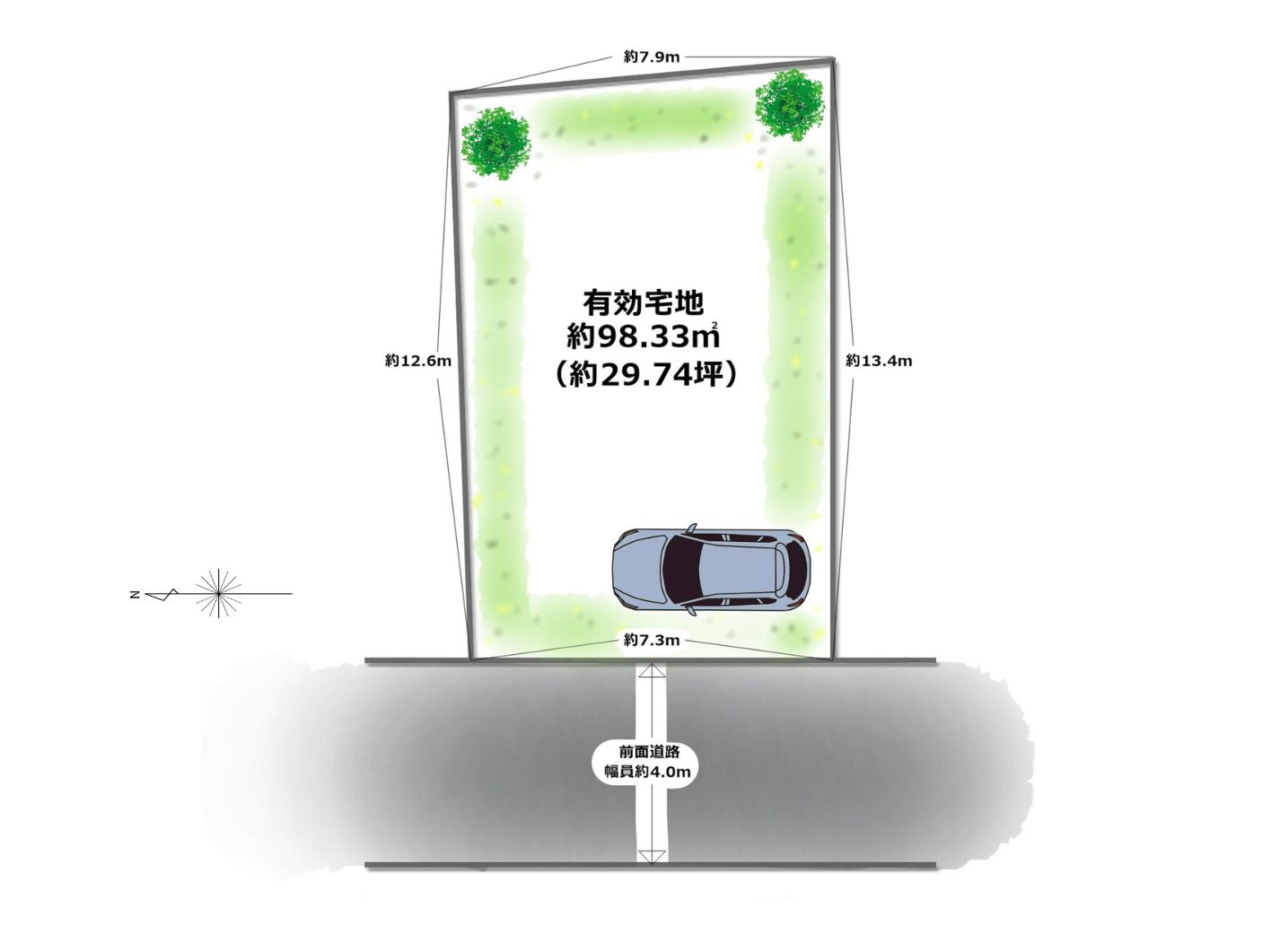 豊中市三和町4丁目の区画図