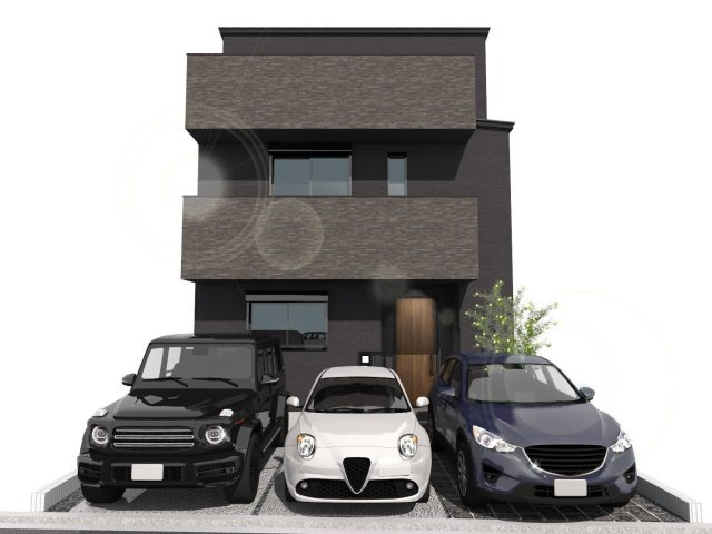 豊中市三和町4丁目の外観パース