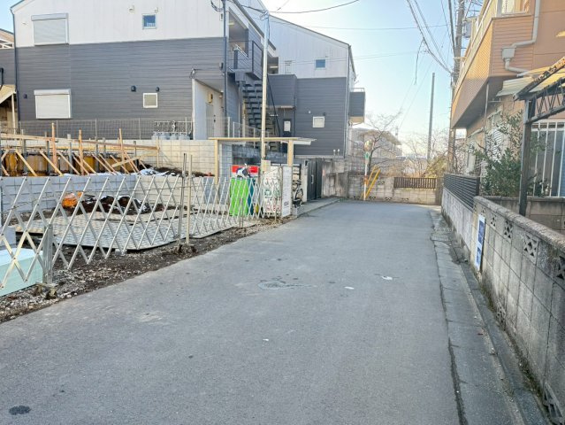 川越市田町3期　新築一戸建て　1号棟の前面道路含む現地写真|撮影済み