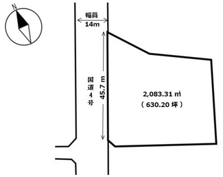【土地図】 | 小山市大字間々田　事業用地