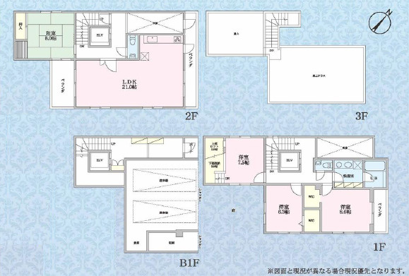 厚木市温水西2丁目　中古戸建の間取り