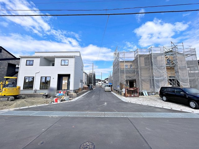 新築戸建・新築建売　いわき市泉町滝尻第2　泉小・泉中の前面道路含む現地写真