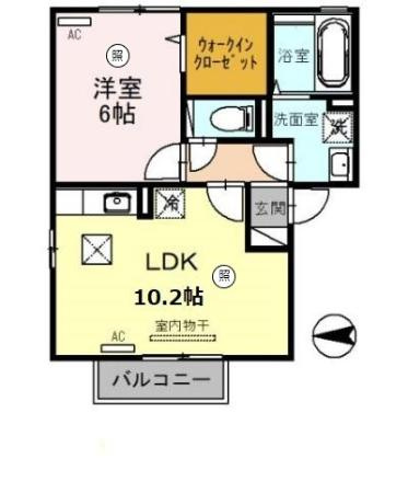 第6ウエスタンハイツの間取り