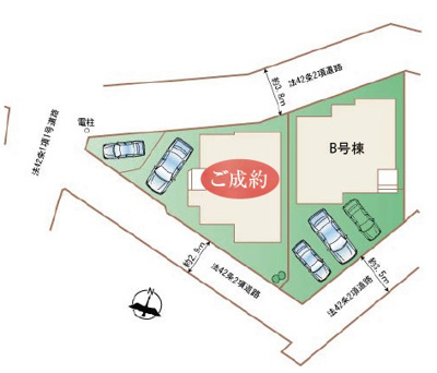 【区画図】 | 南風原町照屋（全2棟）ラストB号棟 | B号棟　