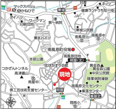 【地図】 | 南風原町照屋（全2棟）ラストB号棟 | 地図♪