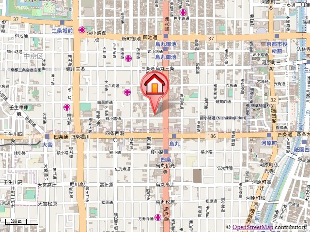 レジーナ錦小路の地図