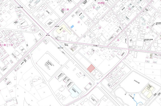 那須塩原市太夫塚　事業用地の地図