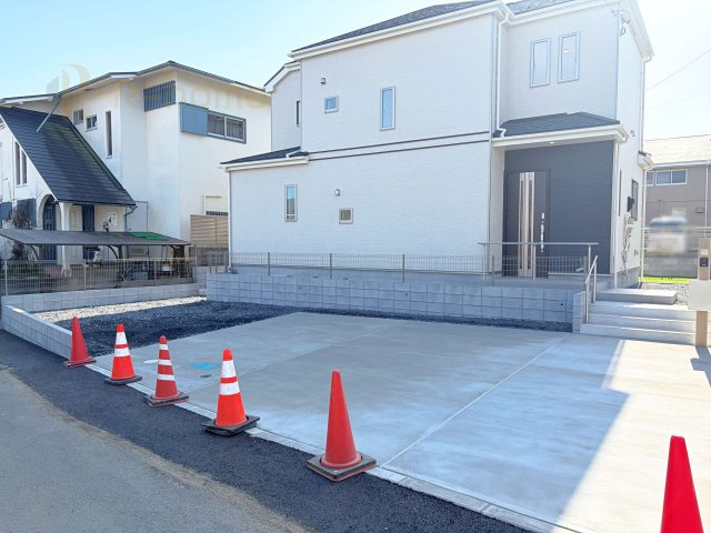 水戸市見川3丁目　新築戸建て　A号棟の駐車場|4台駐車できるカースペース！