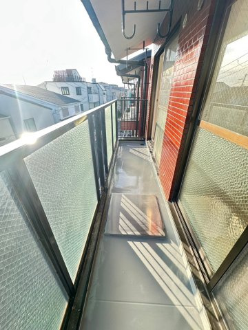 第4池上ハイツのバルコニー