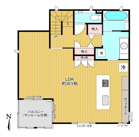 新曽中古戸建の間取り|2階