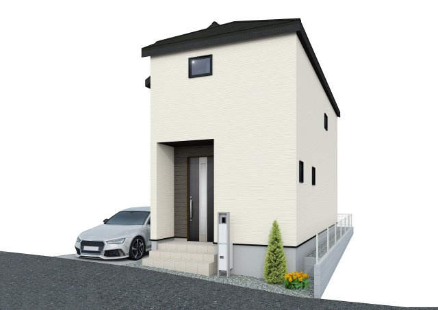 新築　千葉市中央区葛城の外観パース|イメージです♪