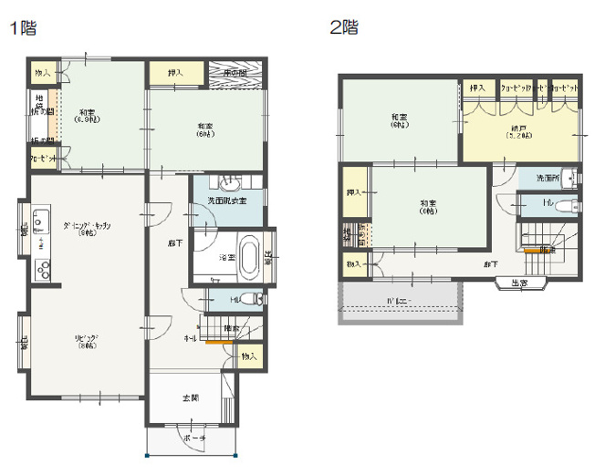【間取り】 | 姫路市西庄　中古戸建 | 4LDK＋納戸です。