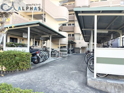 【駐輪場】 | ダイアパレス北六甲 | 駐輪場が屋根付きなので雨から自転車を守ります！