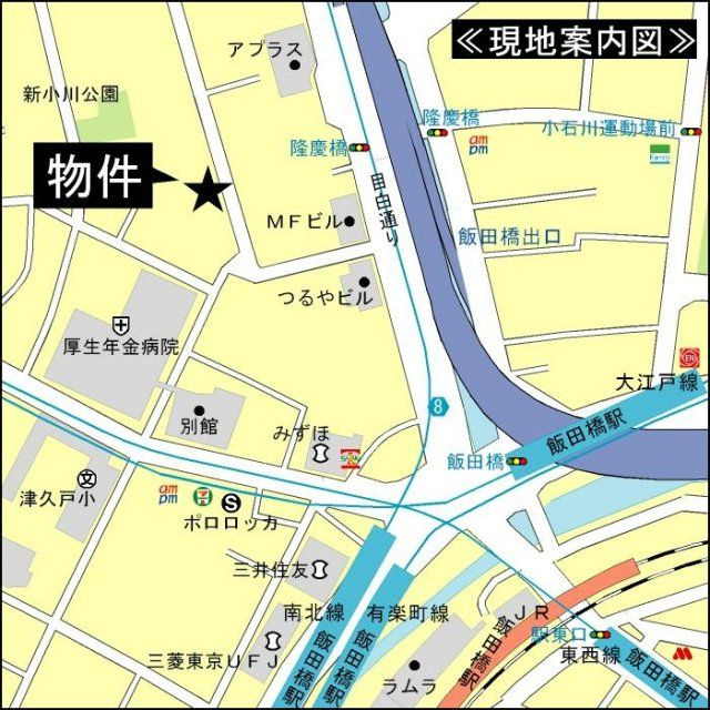 プルミエール飯田橋の地図