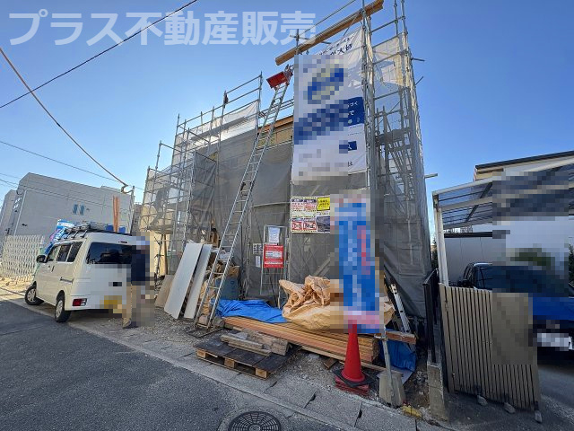 【外観】 | 福岡市早良区賀茂2丁目　1号棟（全1棟）【仲介手数料無料・0円】 | 現地写真。プラス不動産販売なら、現場の全ての棟をまとめてご見学頂けます。