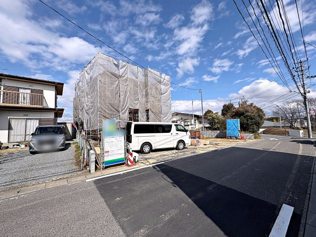 新築戸建・新築建売　郡山市安積町笹川　安積第三小・安積第二中の前面道路含む現地写真