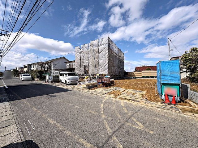 新築戸建・新築建売　郡山市安積町笹川　安積第三小・安積第二中の前面道路含む現地写真