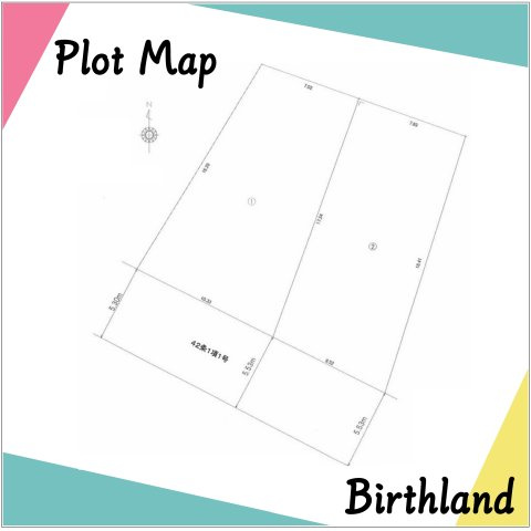 建築条件なし売地　郡山市安積町笹川　安積第三小・安積第二中