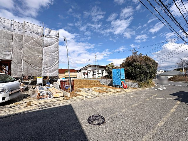 新築戸建・新築建売　郡山市安積町笹川　安積第三小・安積第二中の前面道路含む現地写真