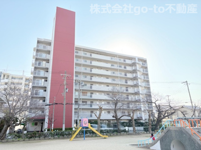 【外観】 | サニーハウス明石 | 角部屋、三面バルコニー、南向きで、陽当り・通風良好♪