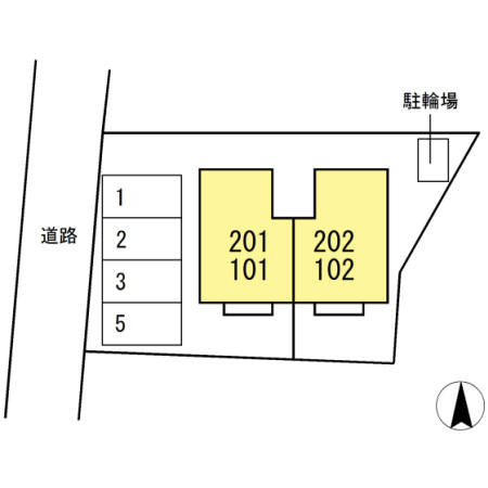 グリーンコンフォートの区画図