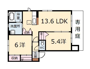 クレセオ口田の間取り