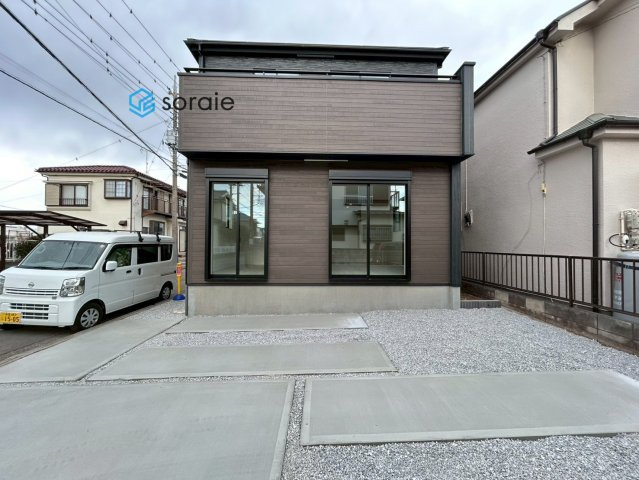 入間市扇台11期　新築戸建　グラファーレの駐車場|令和8年1月29日撮影。