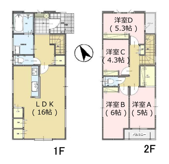 【間取り】 | 福岡市南区長住1丁目2期　1号棟（全4棟）【仲介手数料無料・0円】 | 平日、土日祝日もお好きな日時にご見学可能です。お気軽にお問合せ下さい。