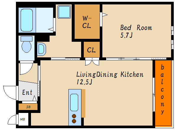 KAYS’　SUITE　Sunny　Med.の間取り