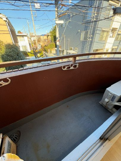 ブリュンヌコーポラスのバルコニー