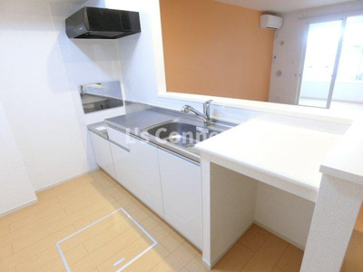 【キッチン】 | ソラーナⅡ | ２口ガスコンロ設置可能な対面キッチンです。