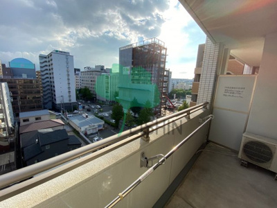 【バルコニー】 | リアンシエルブルー東比恵2(小型犬飼育可能の追炊き付きデザイナーズ物件！) | 日当たりの良いバルコニーです！