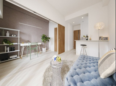 【居間・リビング】 | ネストピア福岡空港駅前 | アレンジ自由自在の広々空間です！