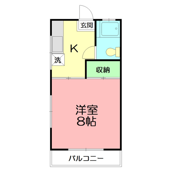 【間取り】 | コーポ青木 | 間取り図