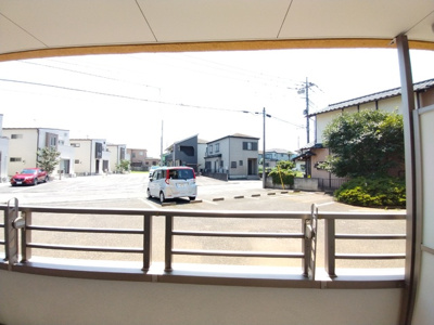 バルコニーからの景色です。
