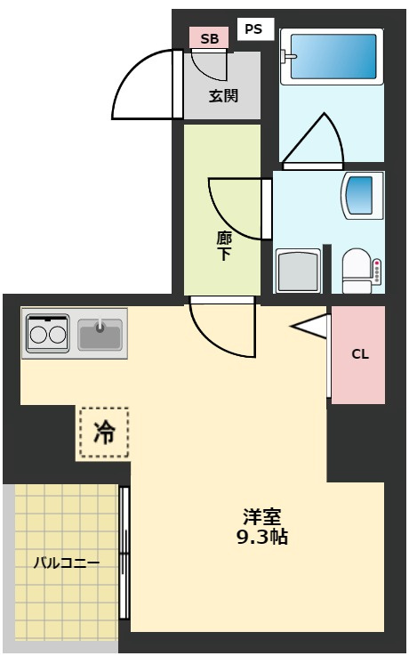 墨田区向島５丁目の賃貸マンションの間取り