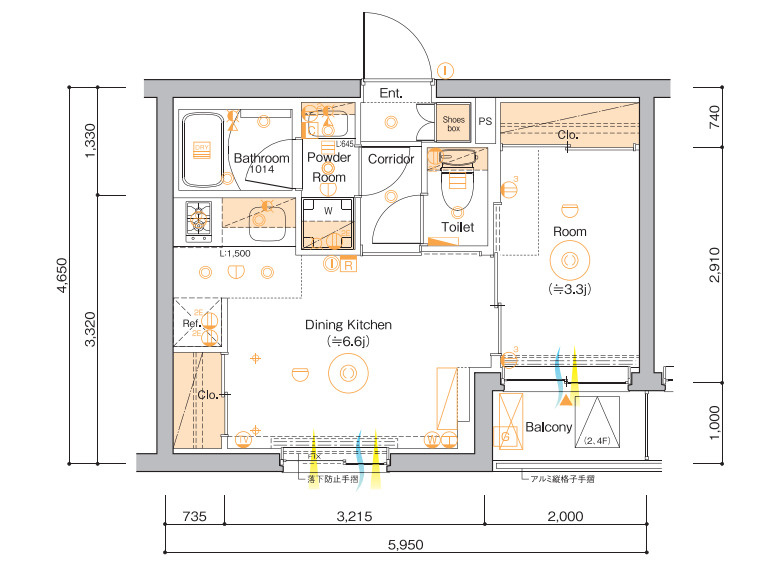 SYFORME MONZEN-NAKACHOの間取り