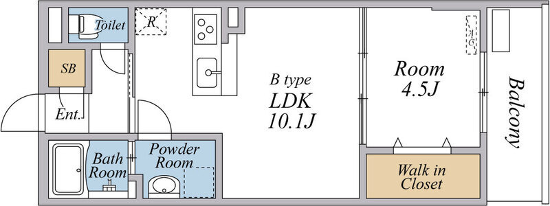リブリ・ココシャンブルの間取り