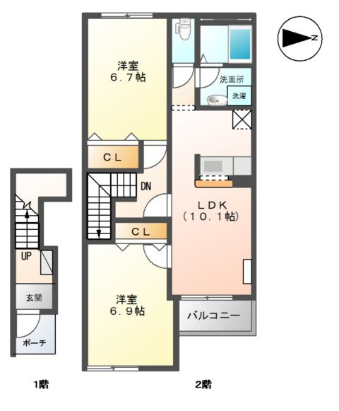 ピュアホワイトの間取り
