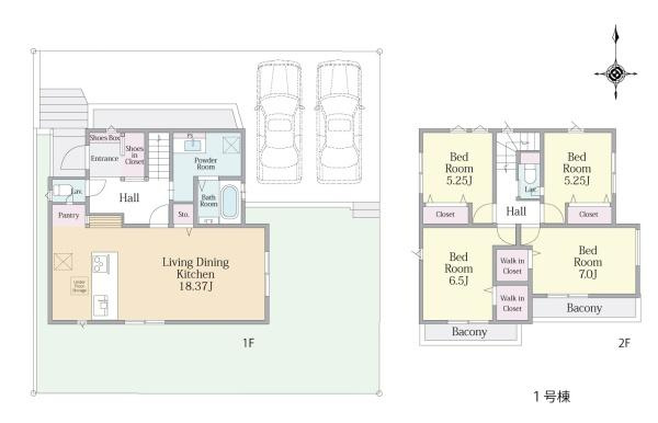 【間取り】 | 販売価格：８，４９０万円　間取り：４ＬＤＫ　空室（ご見学可能ですのでお気軽にお問合せ下さい）