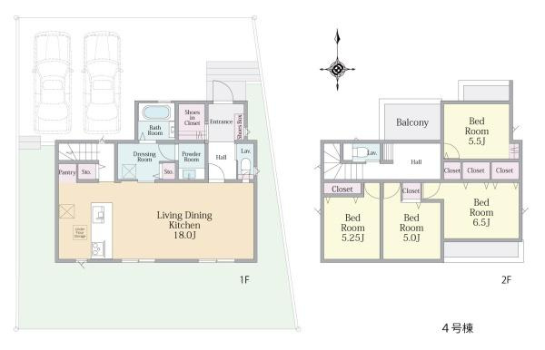 【間取り】 | 販売価格：８，６９０万円　間取り：４ＬＤＫ　空室（ご見学可能ですのでお気軽にお問合せ下さい）