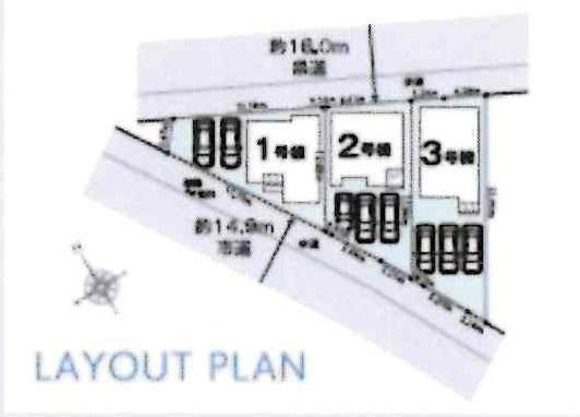 西尾市今川町01期　全3棟・2号棟の区画図