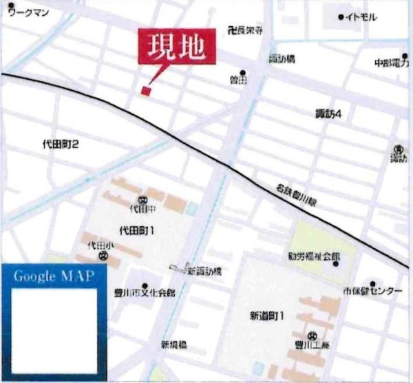 豊川市諏訪西町59期　全3棟・2号棟のその他|交通アクセス図です。