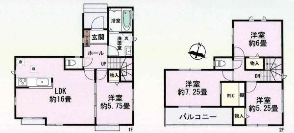 安城市古井町揚り登11番　全1棟・A号棟の間取り|間取り図です
