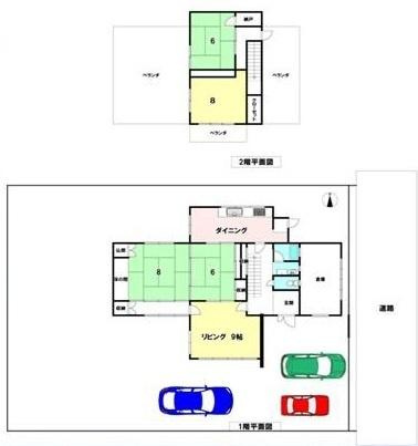 和歌山市次郎丸　中古戸建の間取り