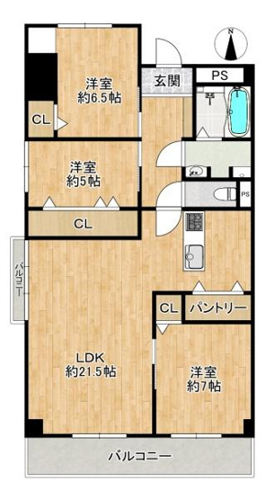 【間取り】 | ハイマート弥刀　中古マンション