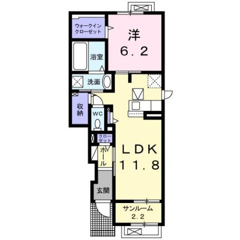 ケーズレジデンスＣの間取り